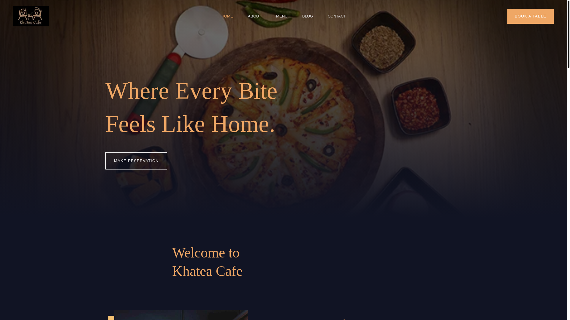 website screenshot of https://khateacafe.com/