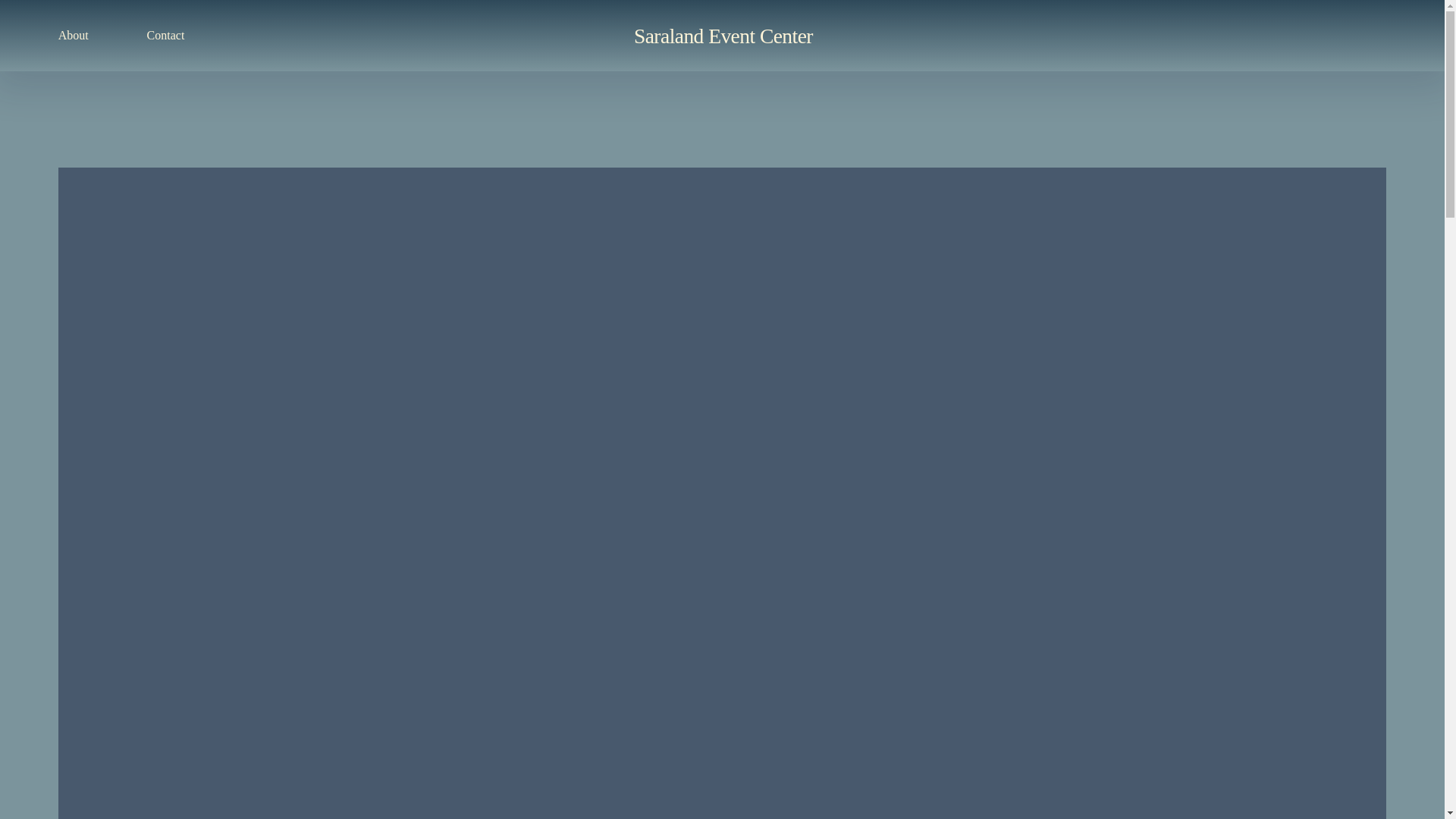 website screenshot of https://saralandeventcenter.com/