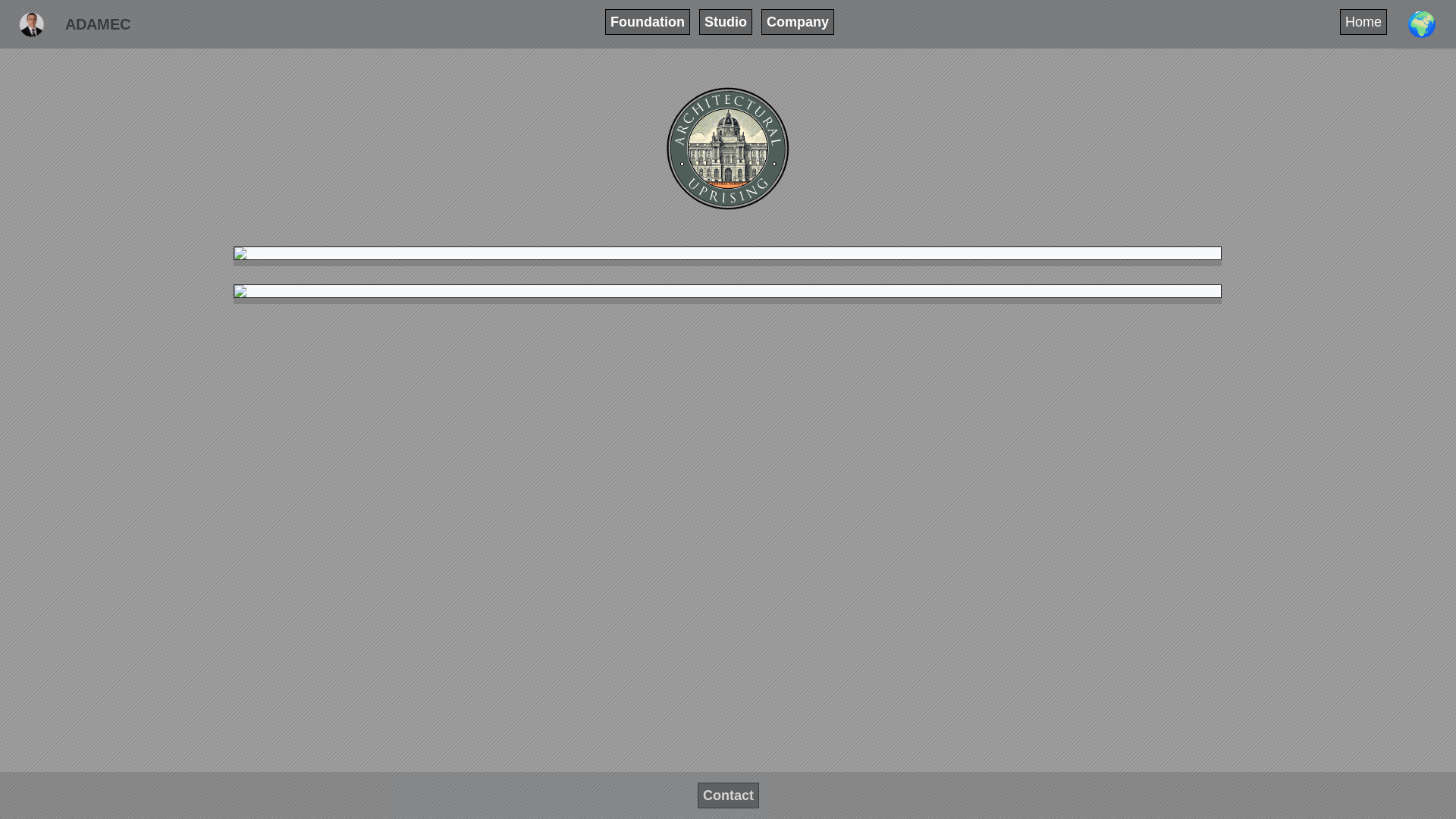 website screenshot of https://architecturaluprising.eu/