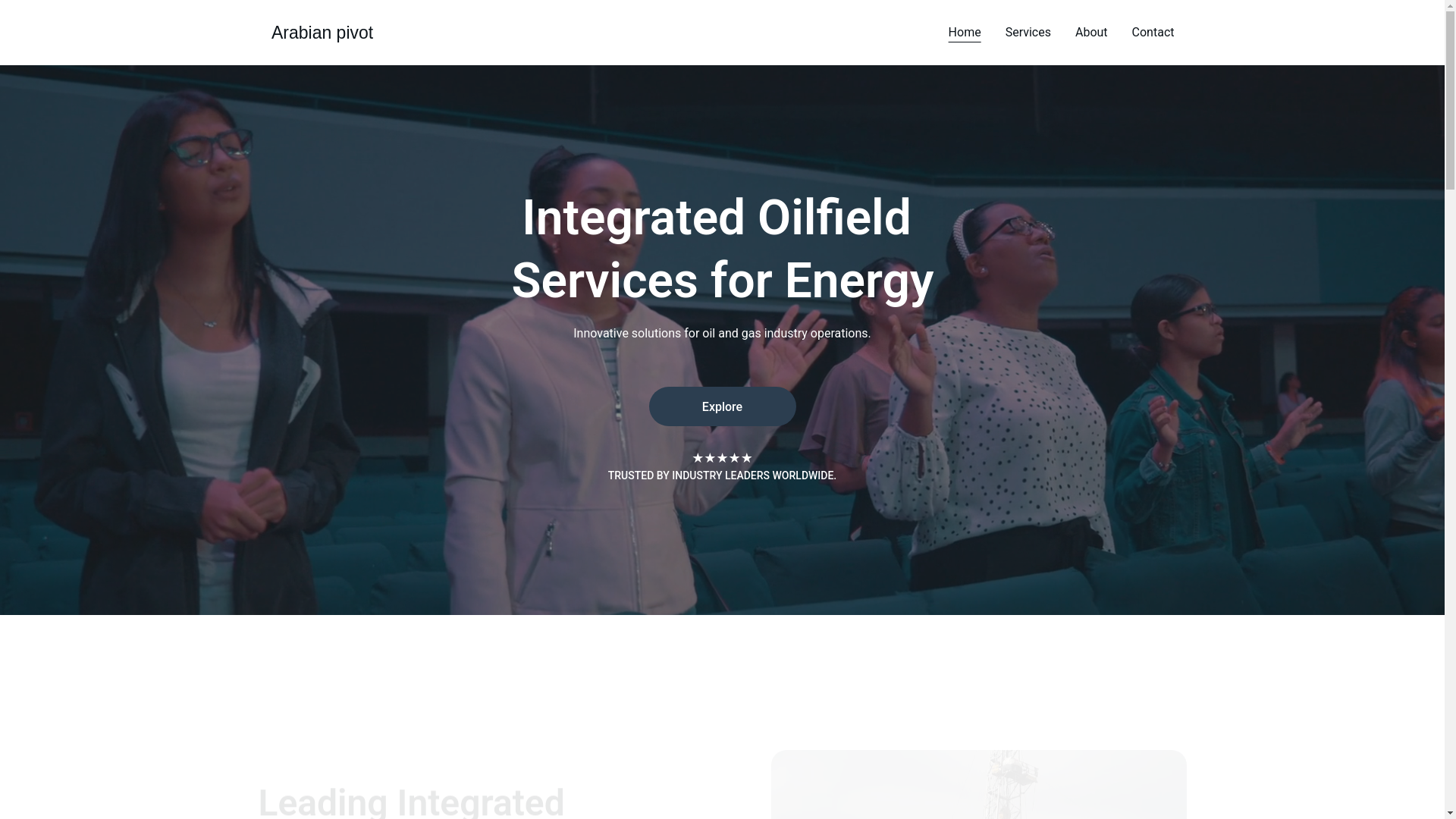 website screenshot of https://arabianpivot.co/