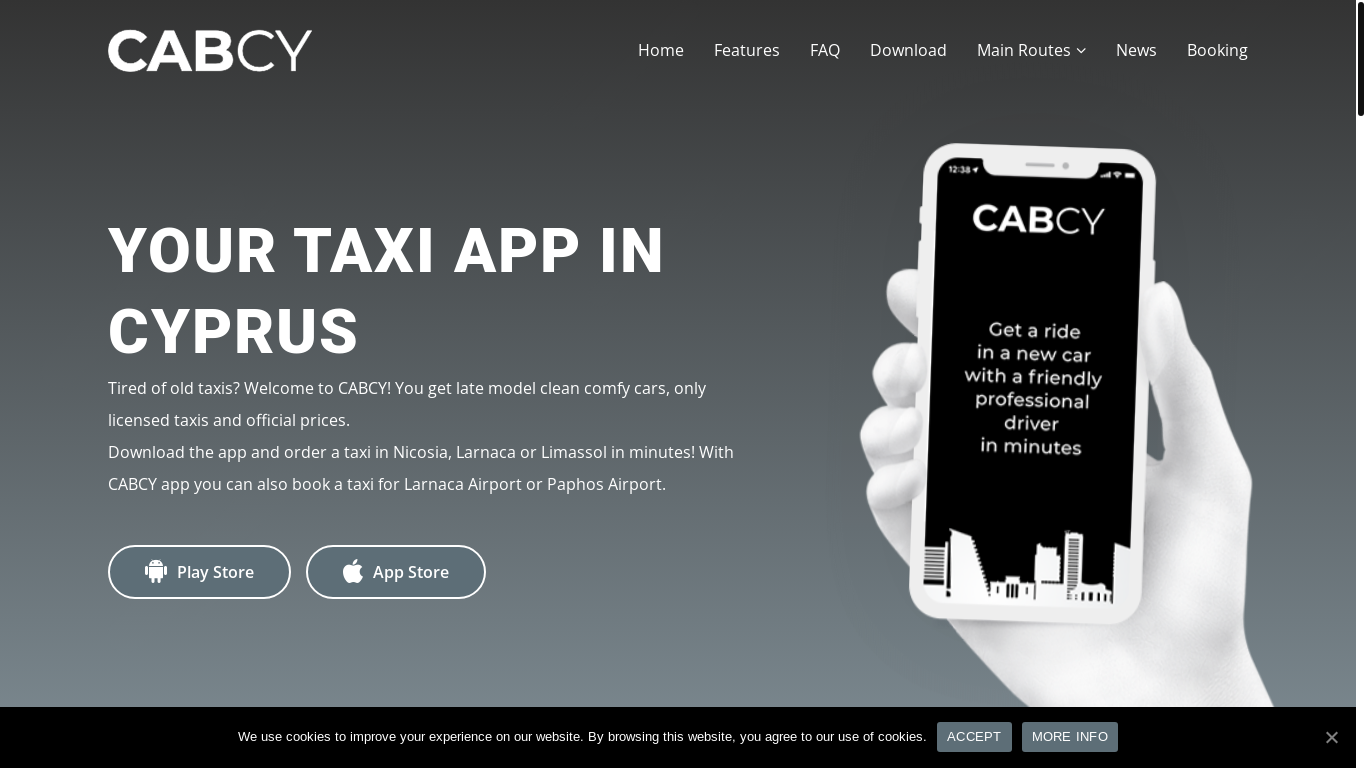 website screenshot of https://cab.com.cy/