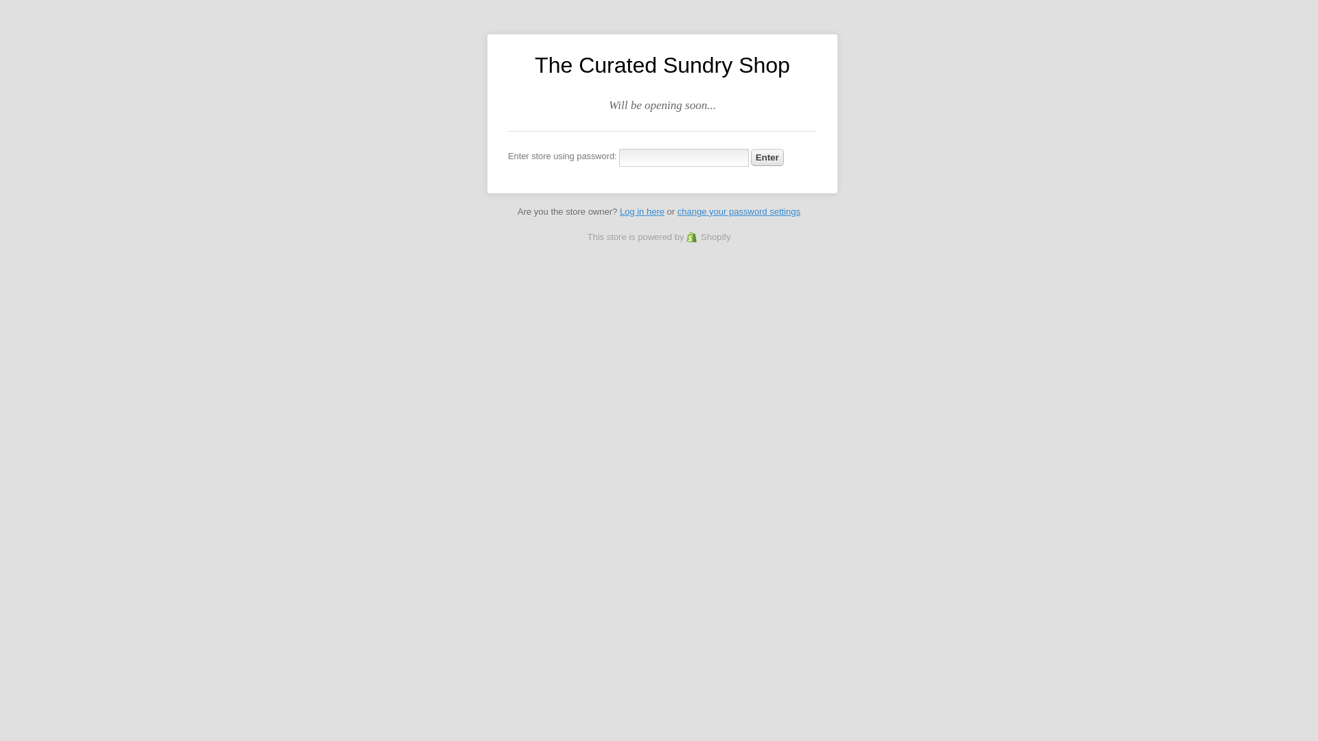 website screenshot of https://curatedsundry.com/