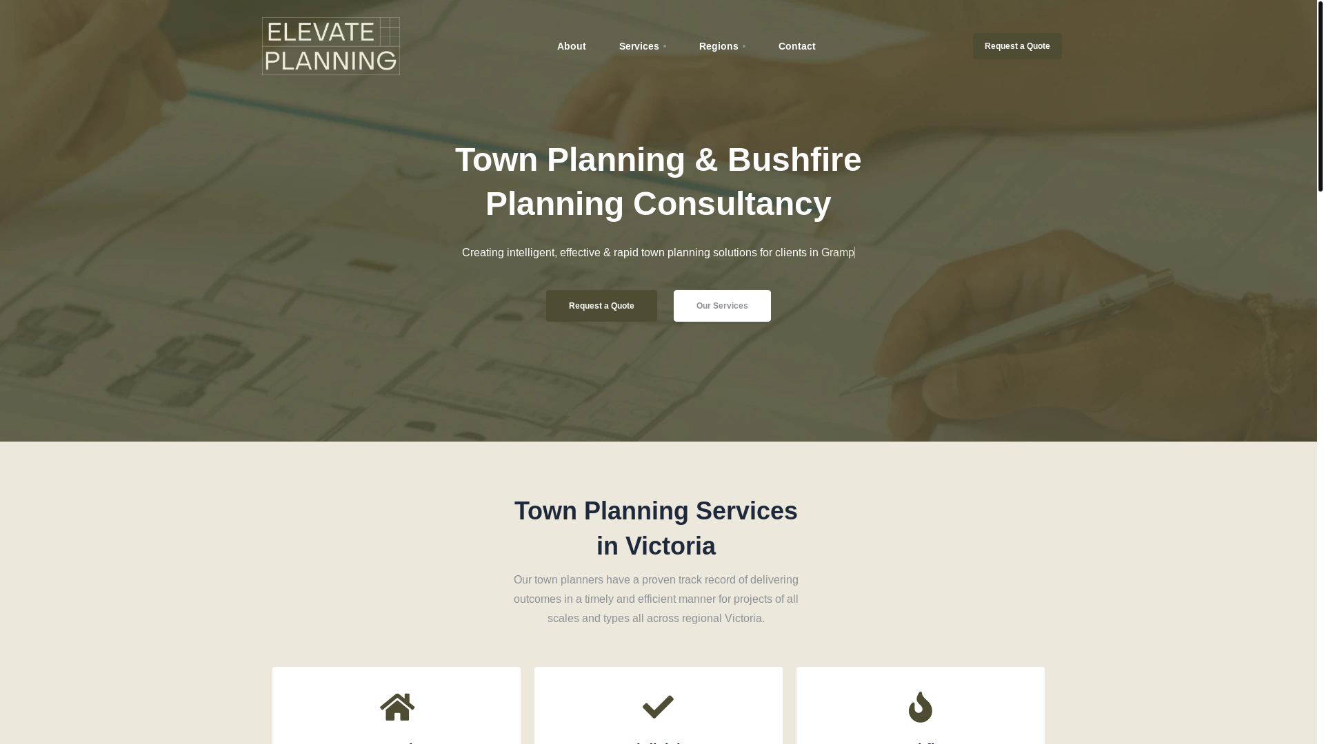 website screenshot of https://www.elevateplanning.com.au/
