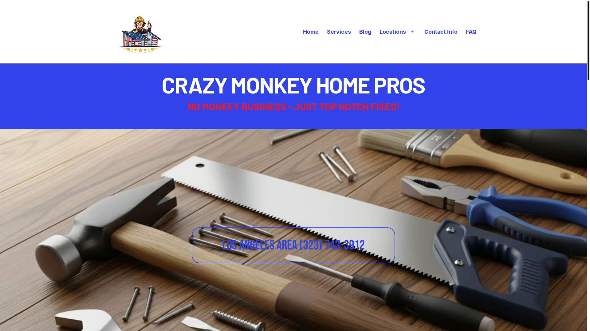 website screenshot of https://crazymonkeypros.com/