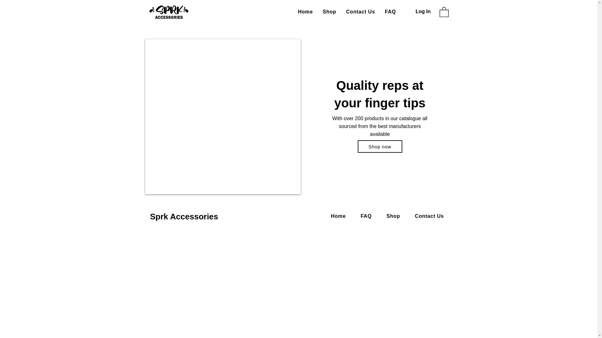 website screenshot of https://sprkaccessories.co.uk/