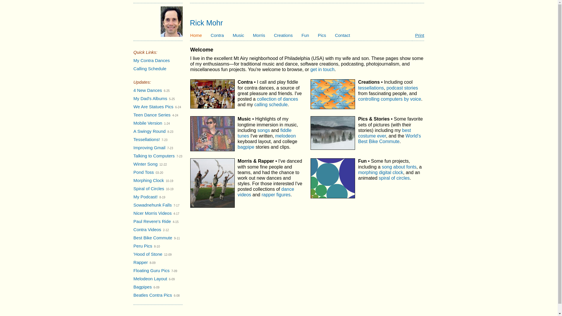 website screenshot of https://rickmohr-net.pages.dev/