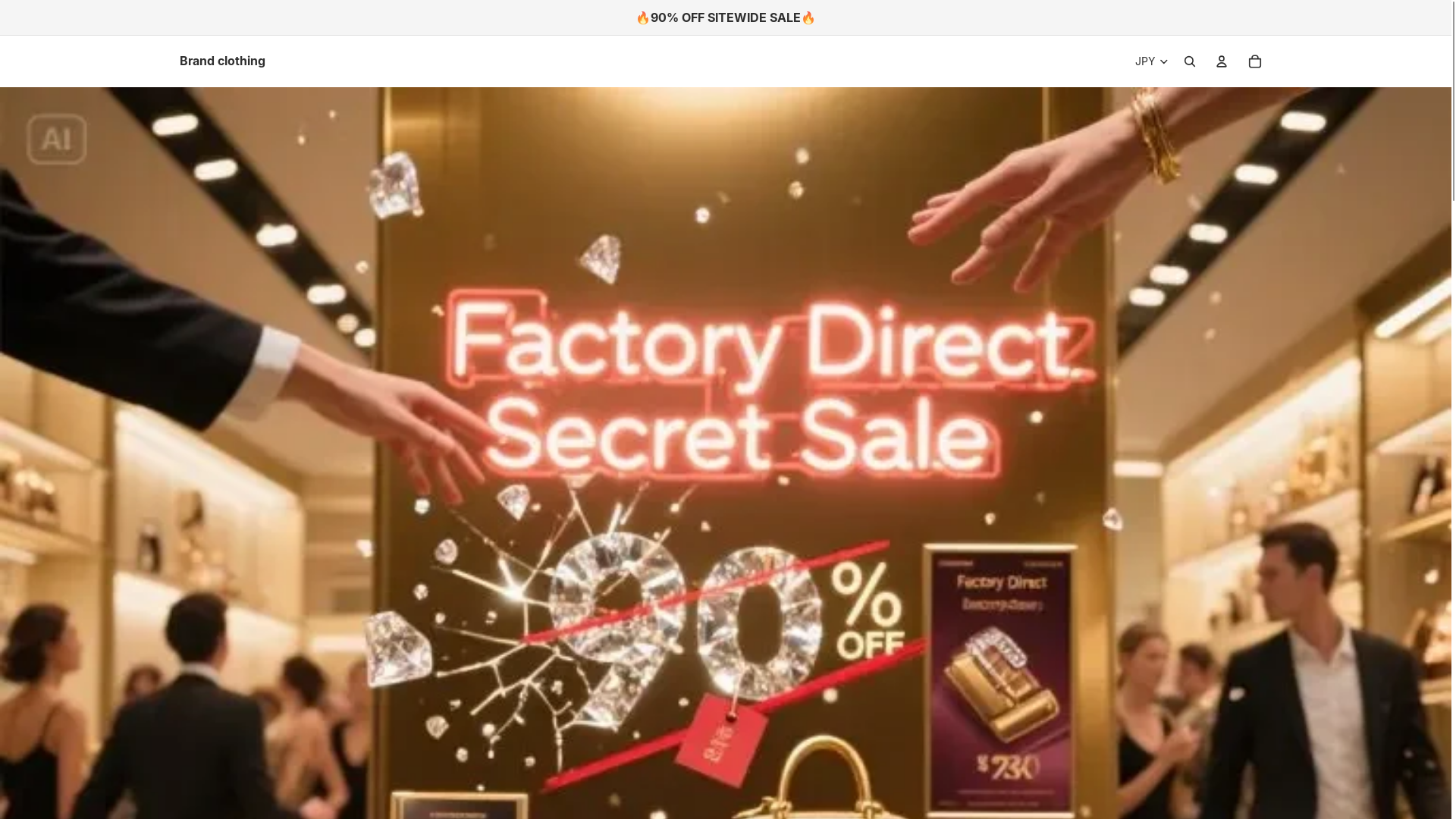 website screenshot of https://brandclothingshop.com/
