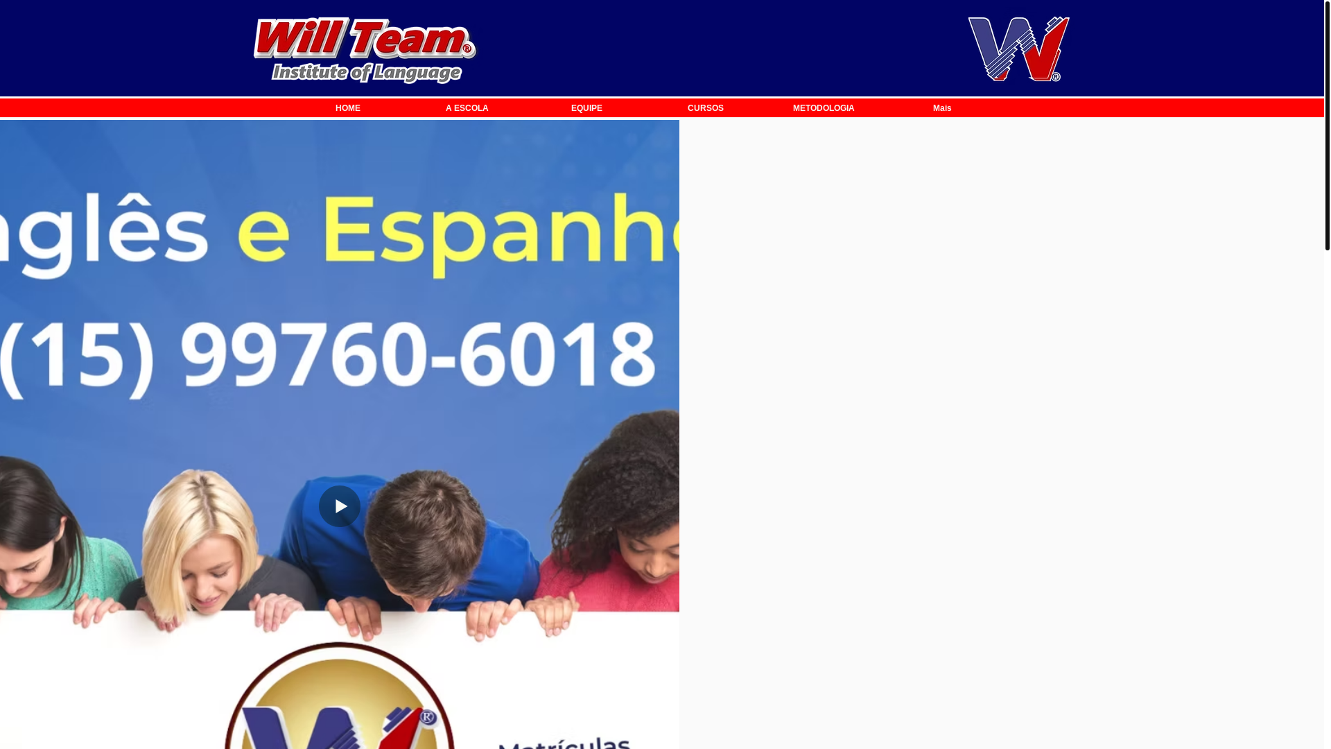 website screenshot of https://harvestidiomas.com.br/