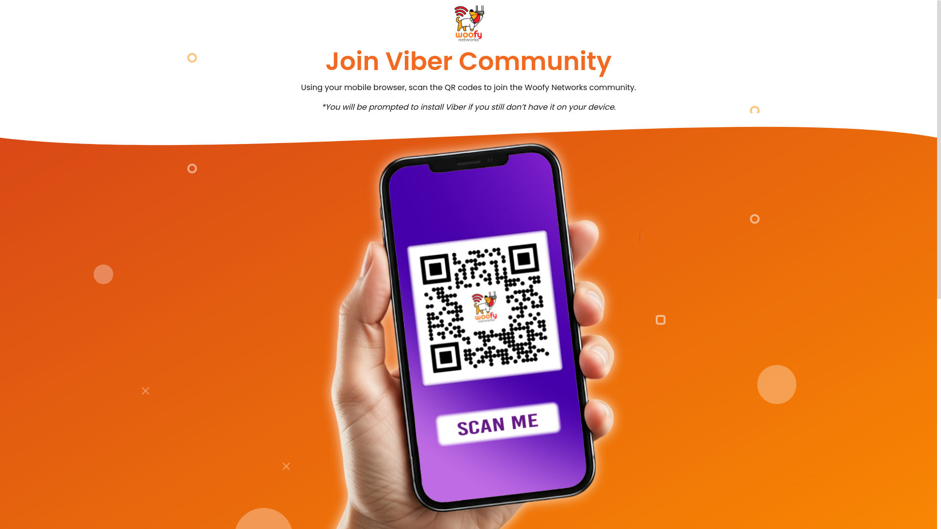 website screenshot of https://woofynetworks.ph/