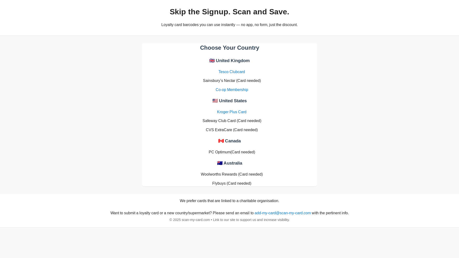 website screenshot of https://scan-my-card.pages.dev/