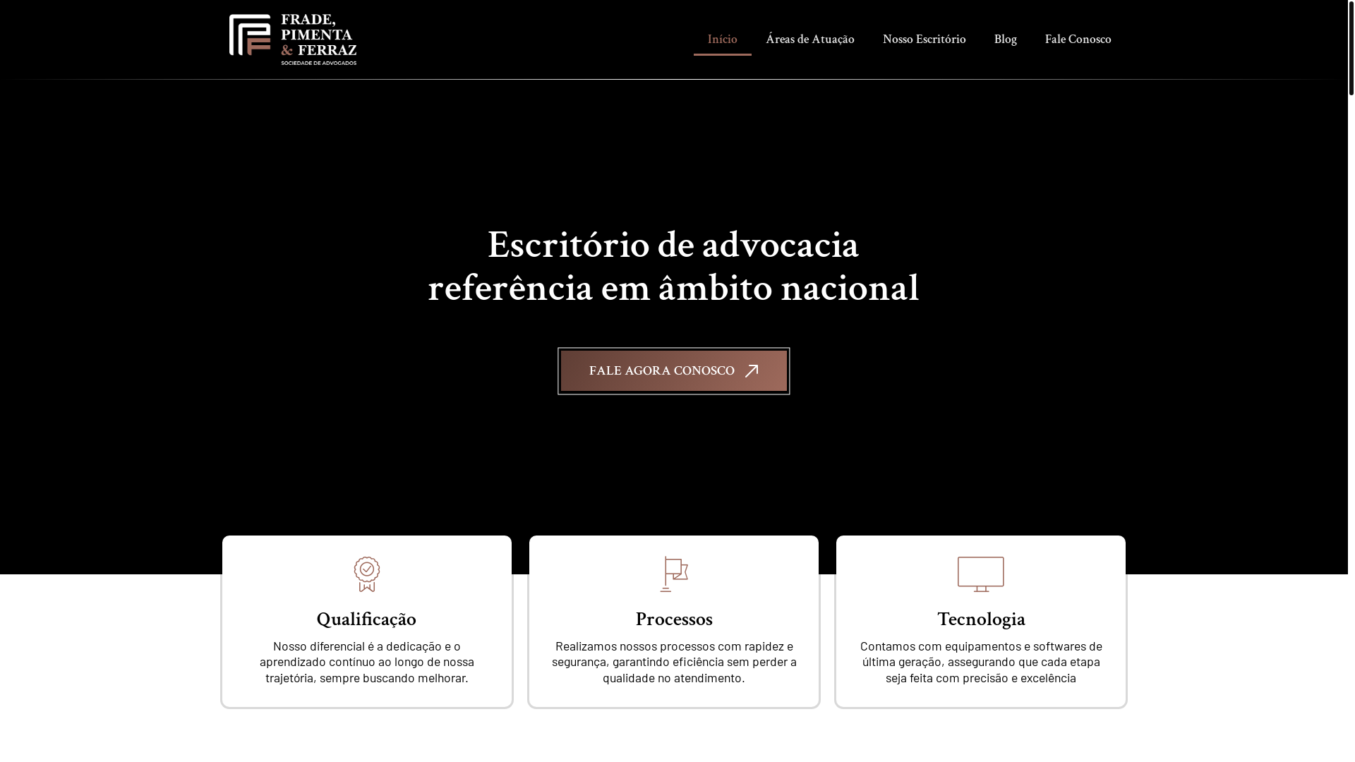website screenshot of https://fradepimentaeferraz.com.br/