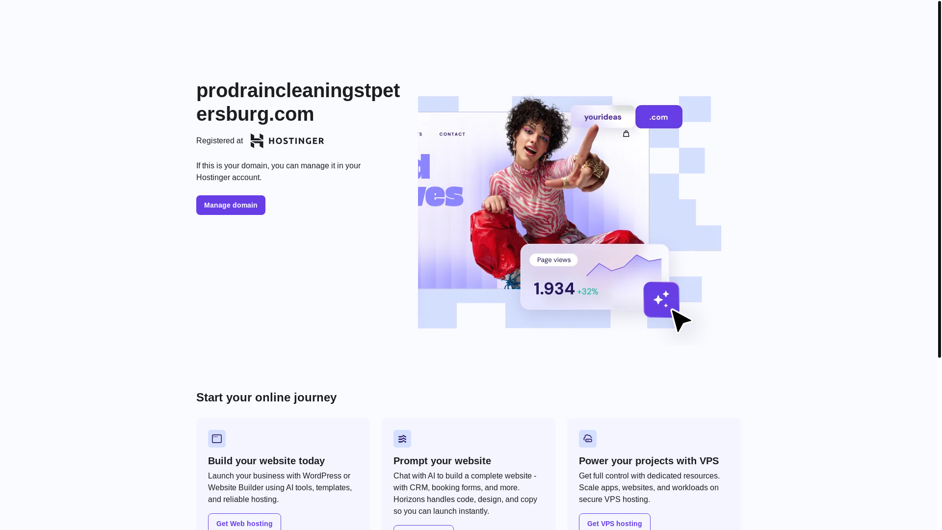 website screenshot of https://prodraincleaningstpetersburg.com/