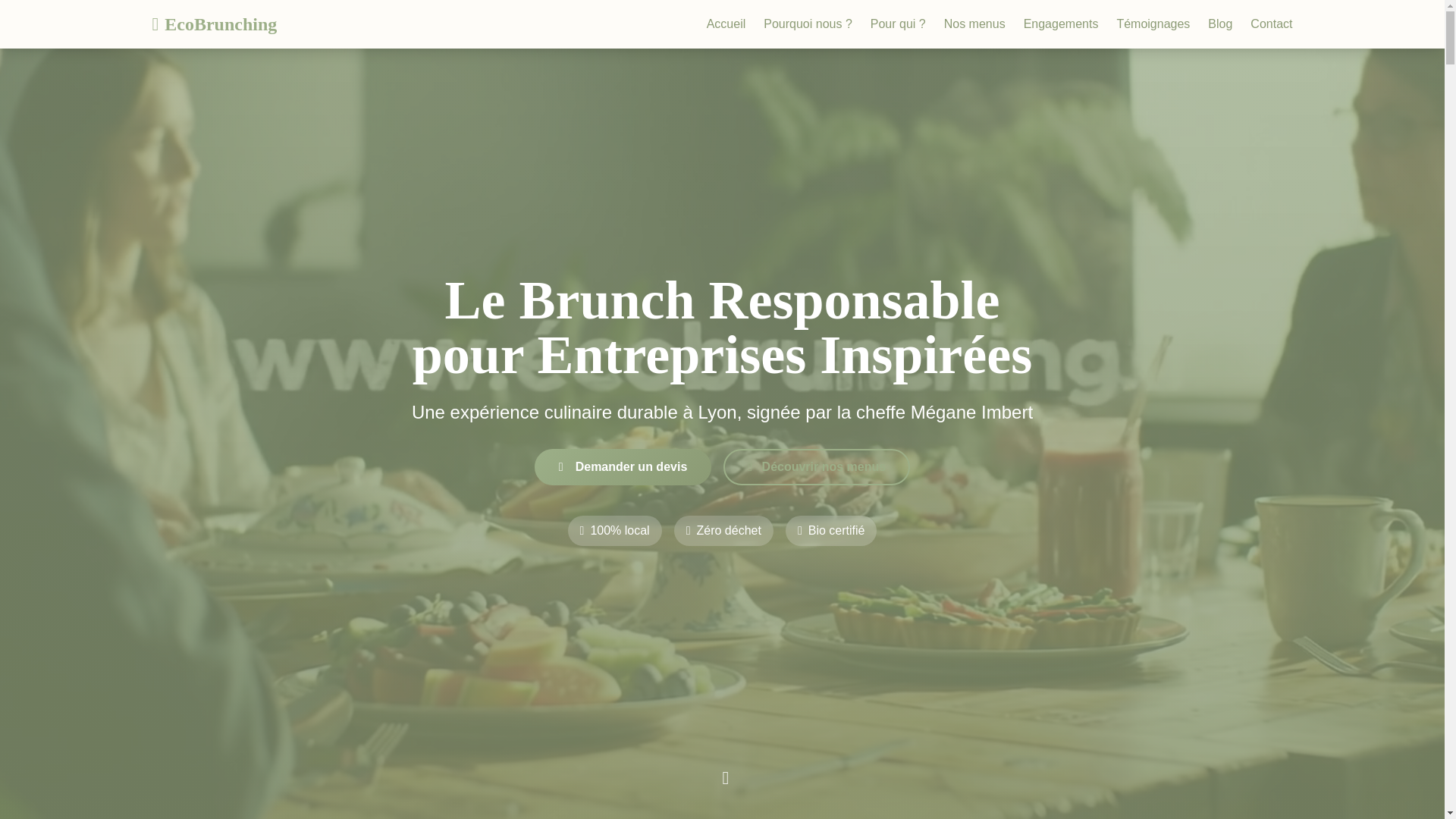 website screenshot of https://ecobrunching.fr/