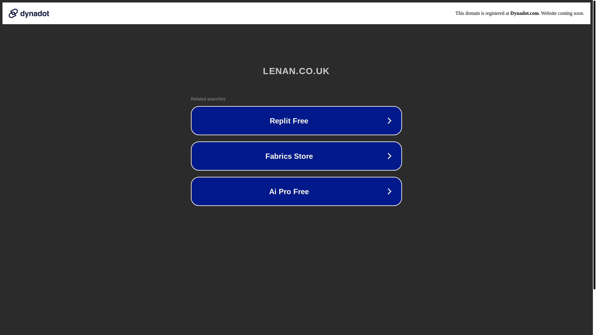 website screenshot of https://lenan.co.uk/
