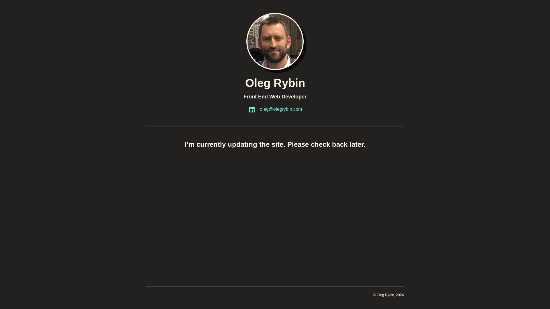 website screenshot of https://oleg-rybin-site.pages.dev/