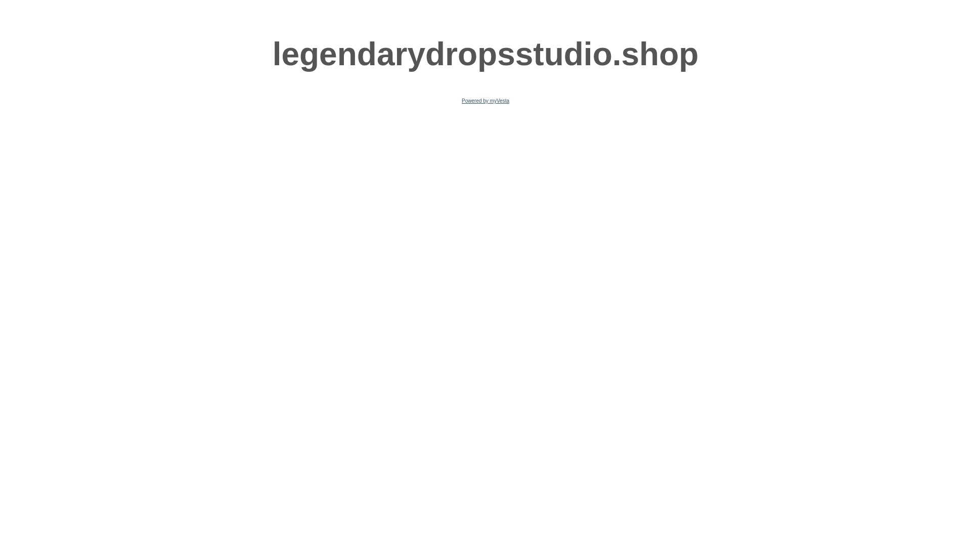website screenshot of https://legendarydropsstudio.shop/