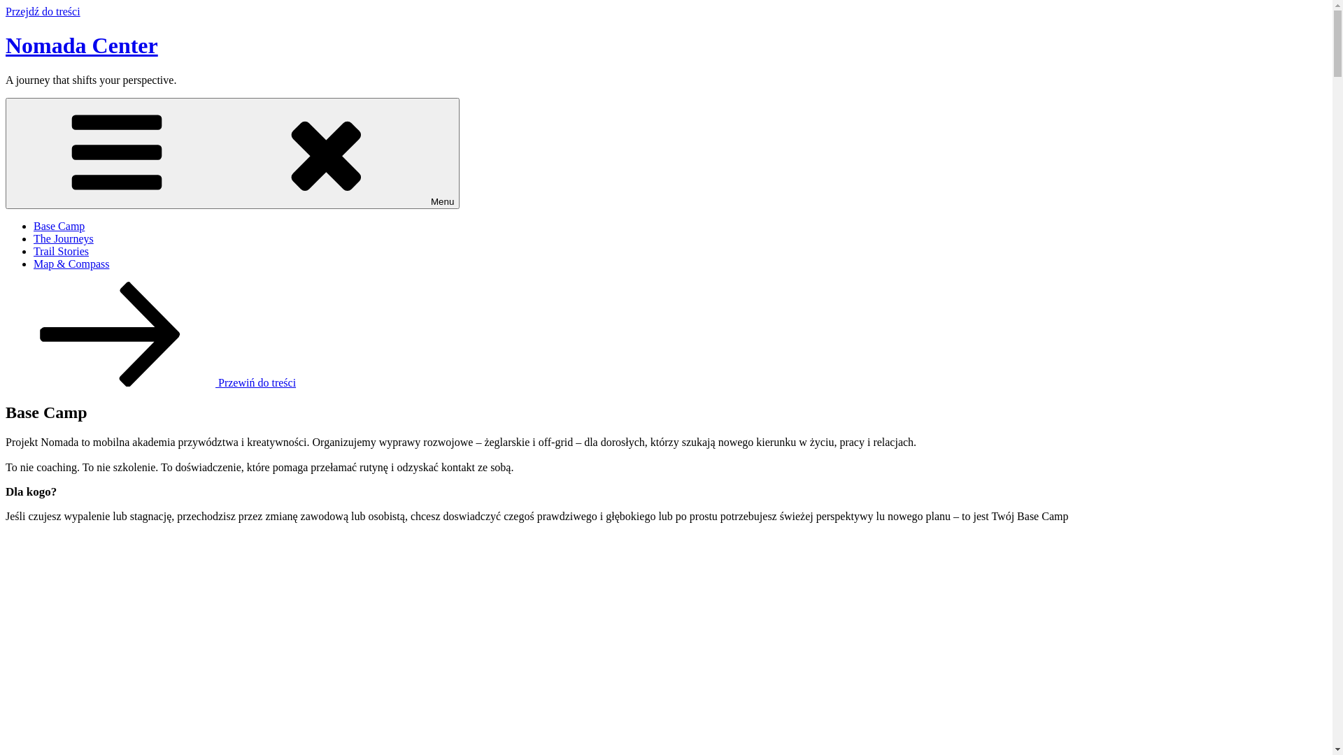 website screenshot of https://nomada.center/