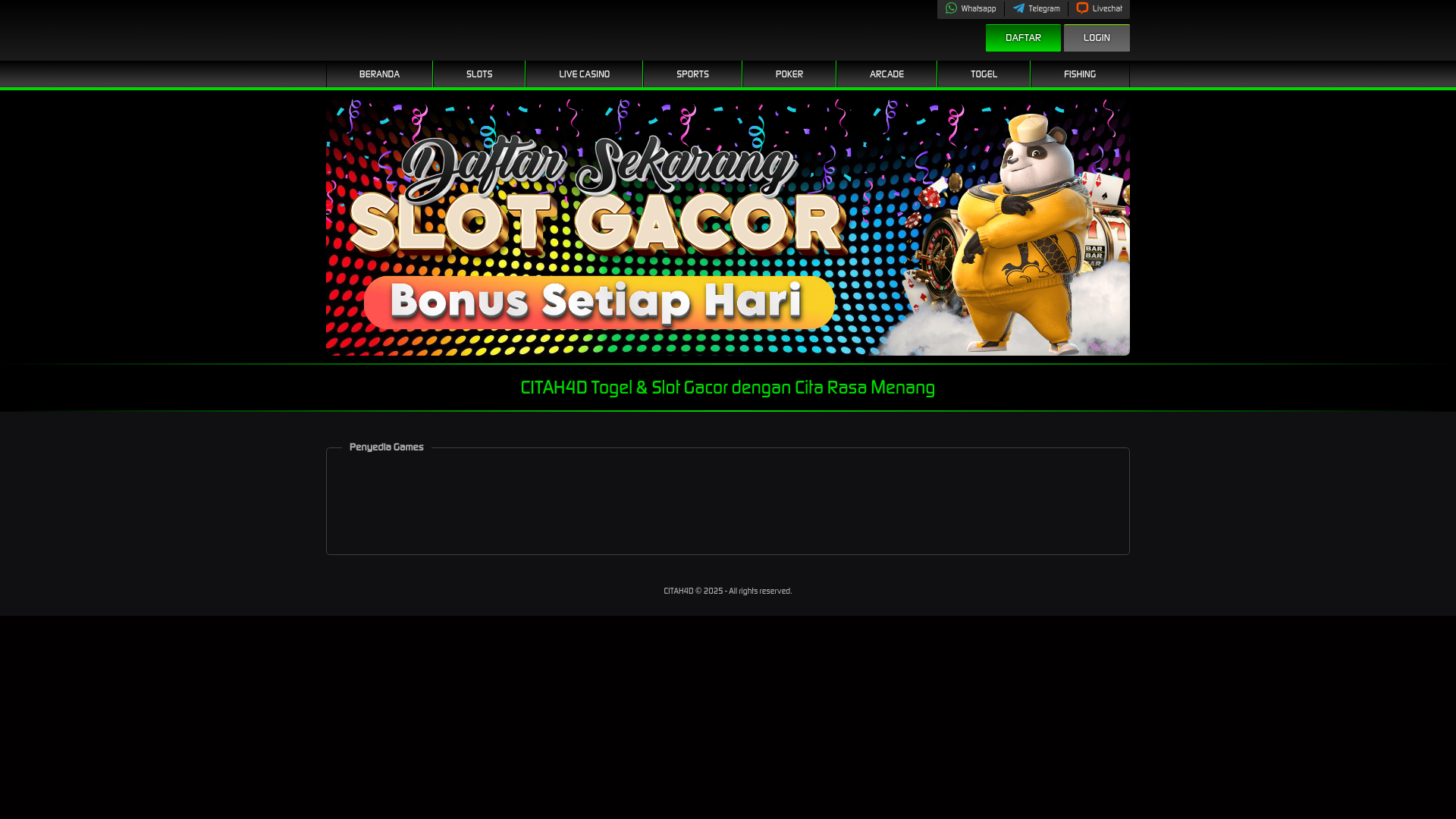 website screenshot of https://citah4d.com/