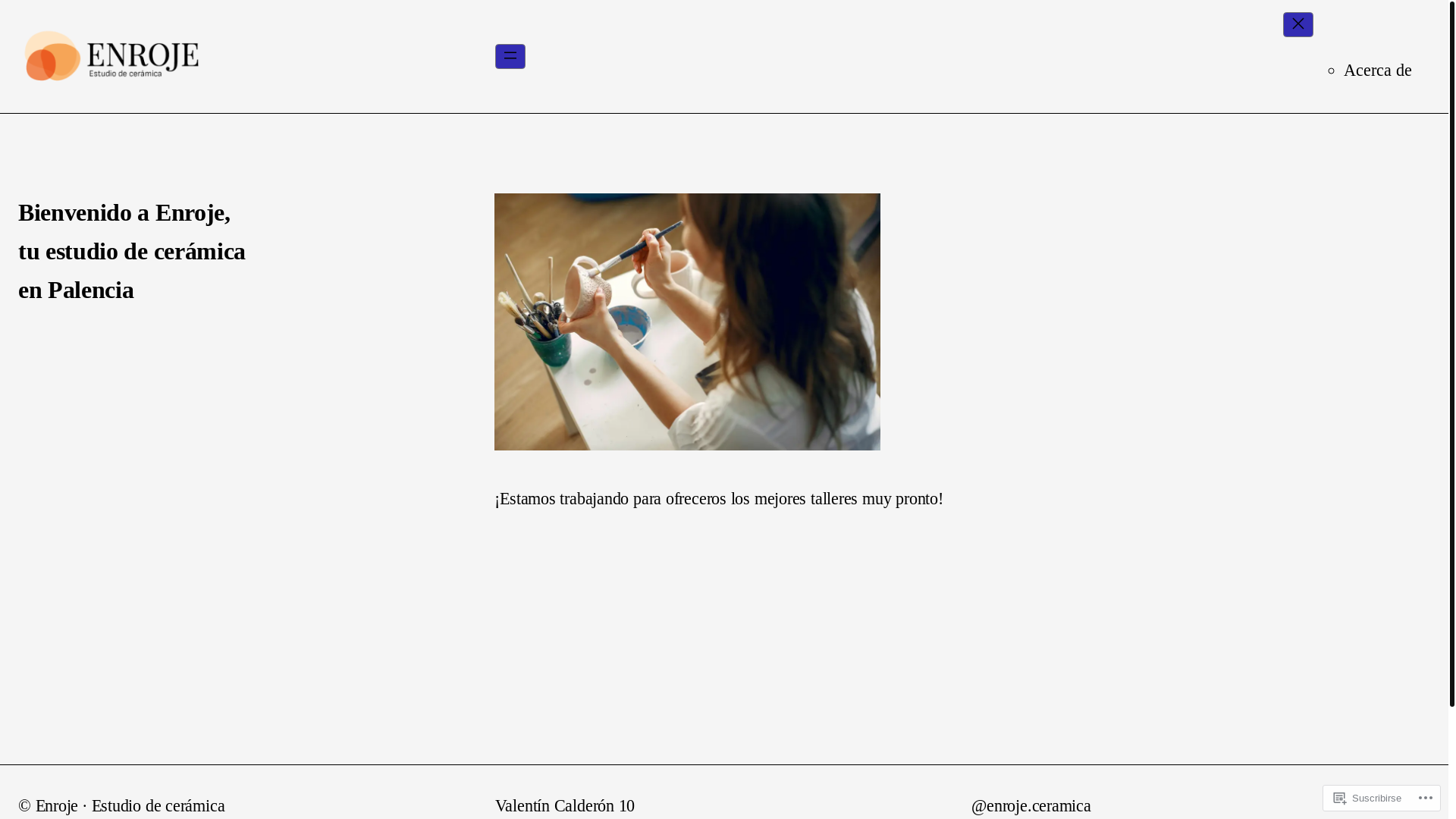 website screenshot of https://enrojeceramica.com/