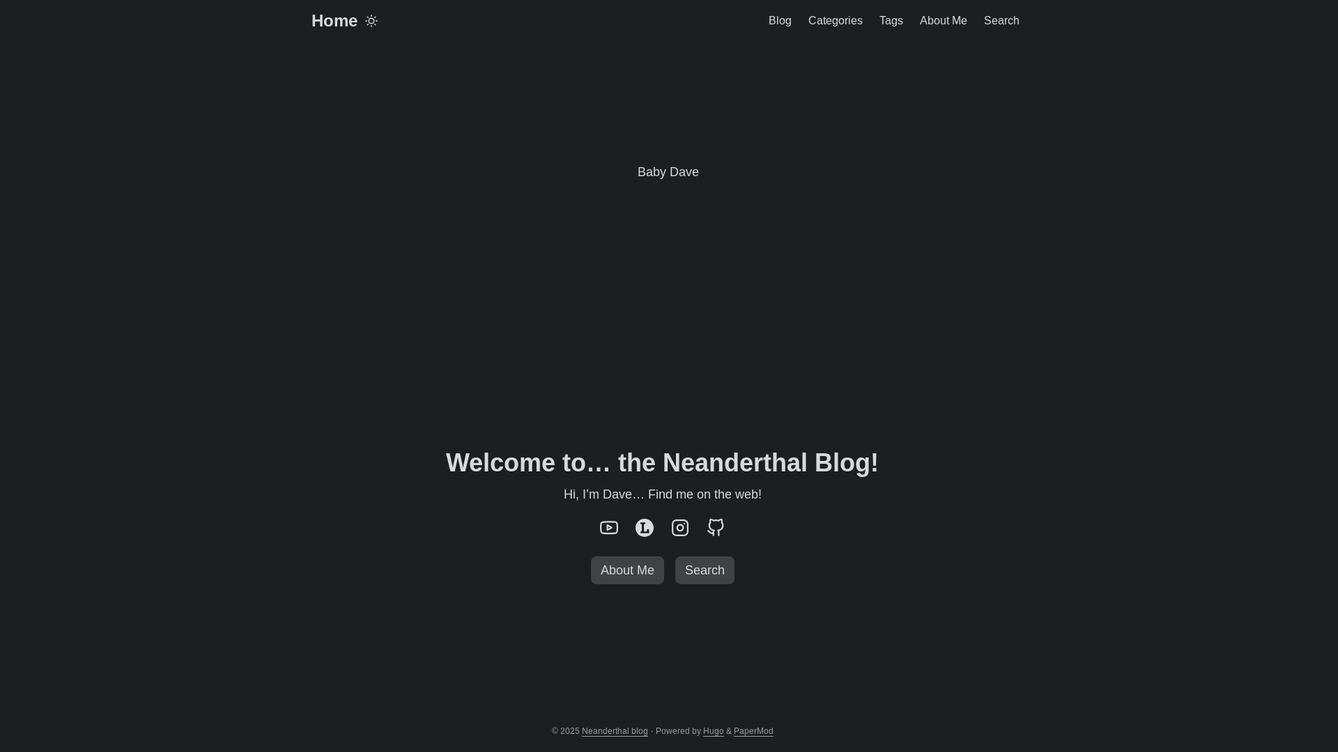 website screenshot of https://neanderthalblog.pages.dev/