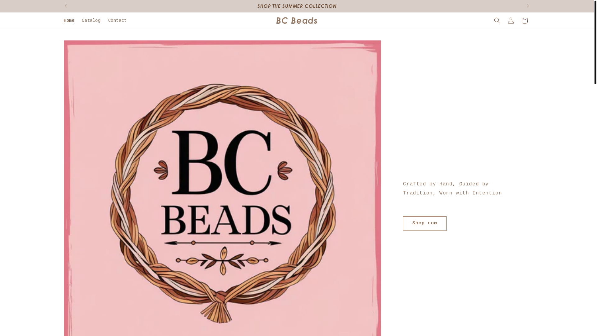 website screenshot of https://bcbeads.shop/