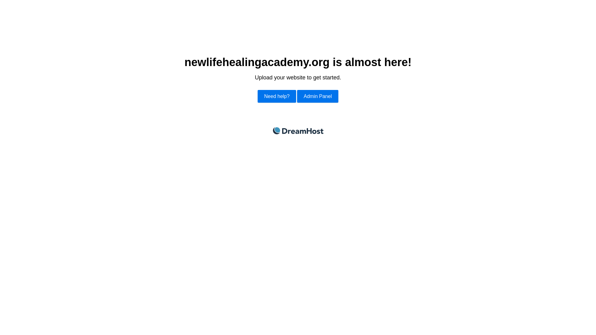 website screenshot of https://newlifehealingacademy.org/