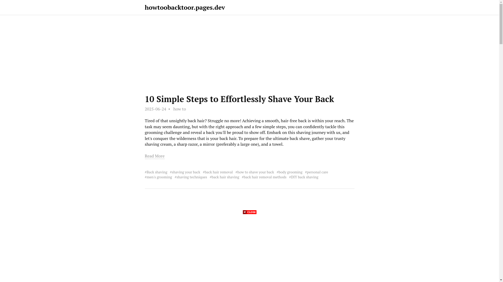 website screenshot of https://howtoobacktoor.pages.dev/