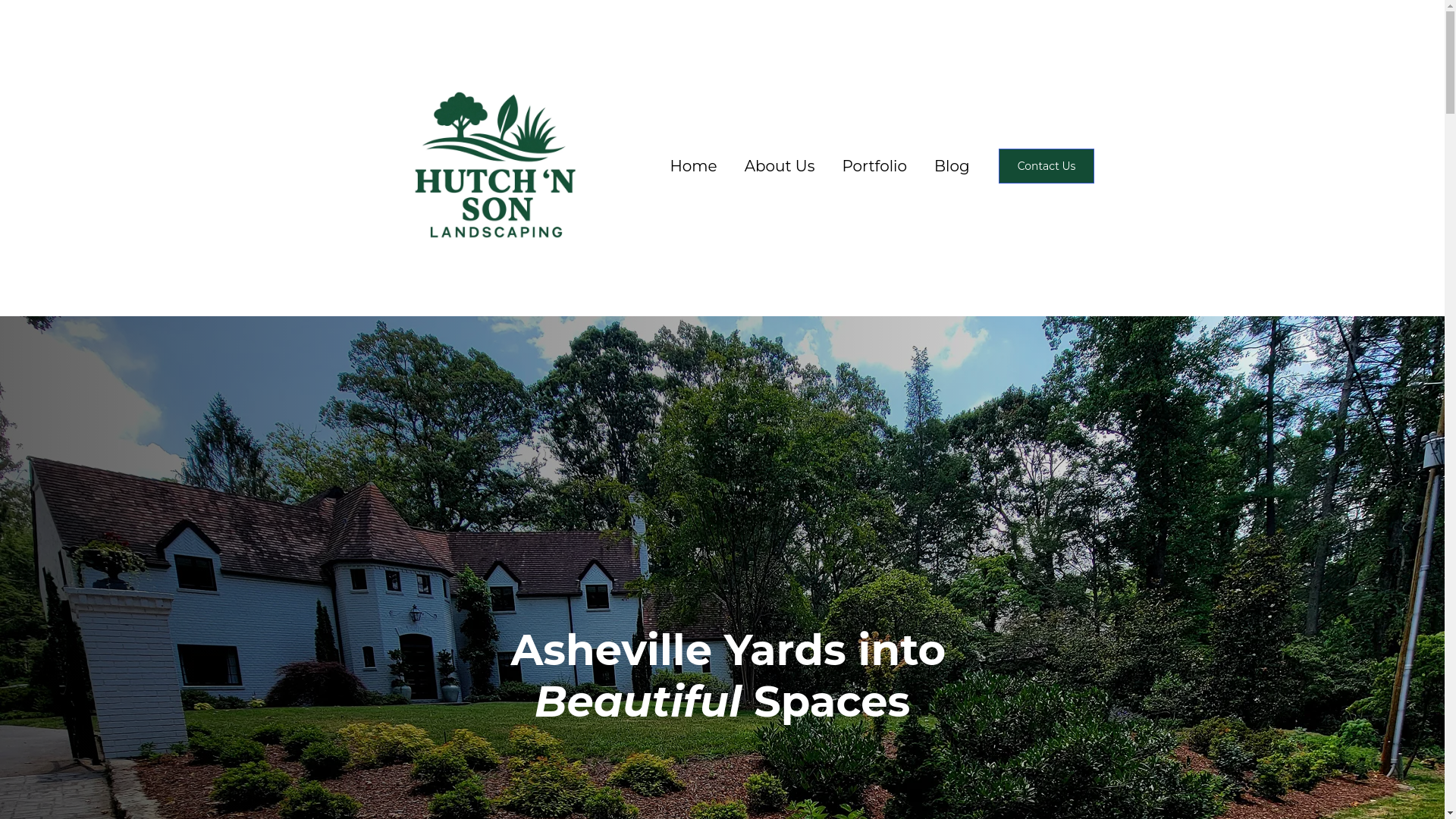 website screenshot of https://hutchnsonlandscaping.com/