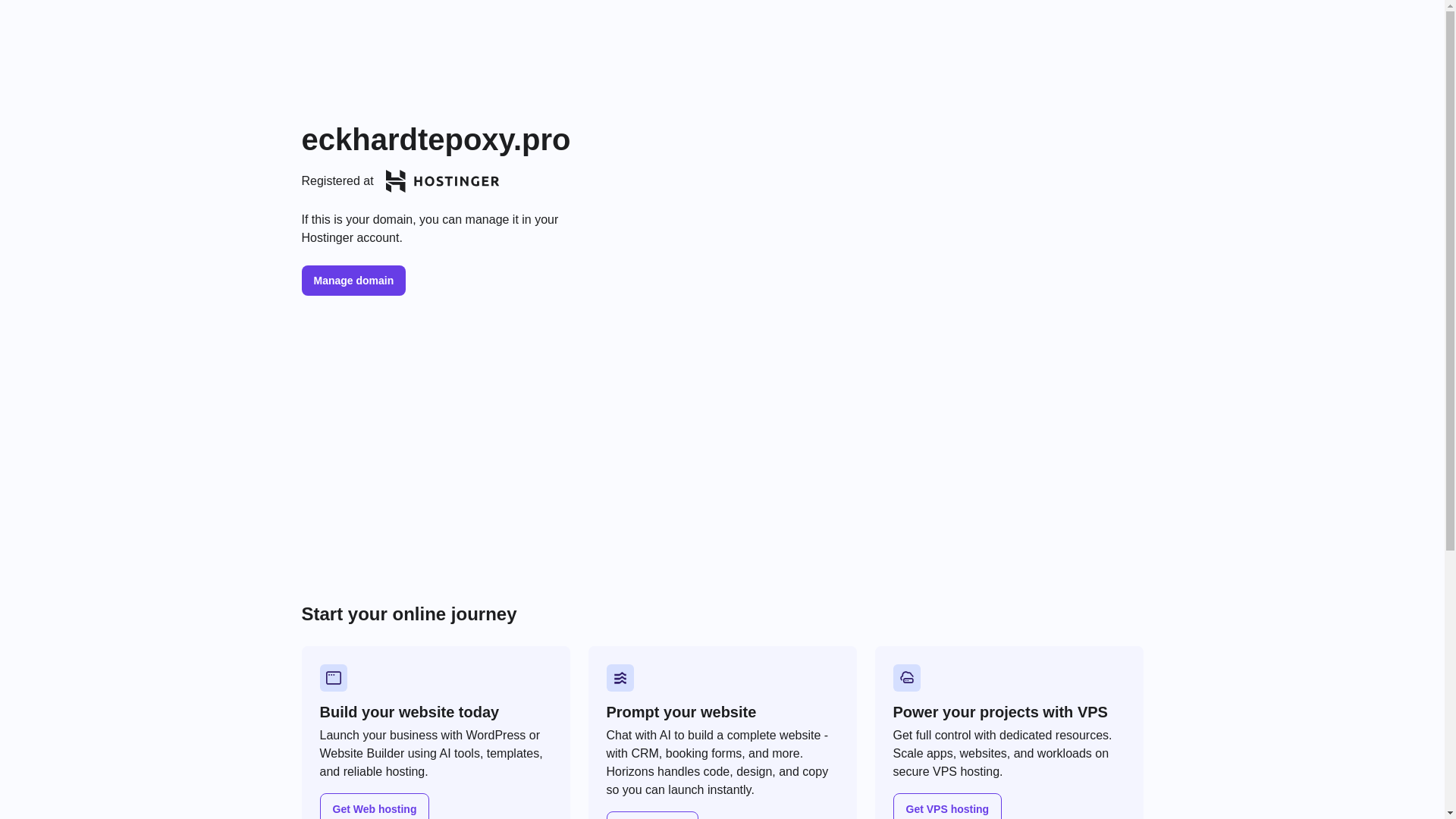 website screenshot of https://eckhardtepoxy.pro/