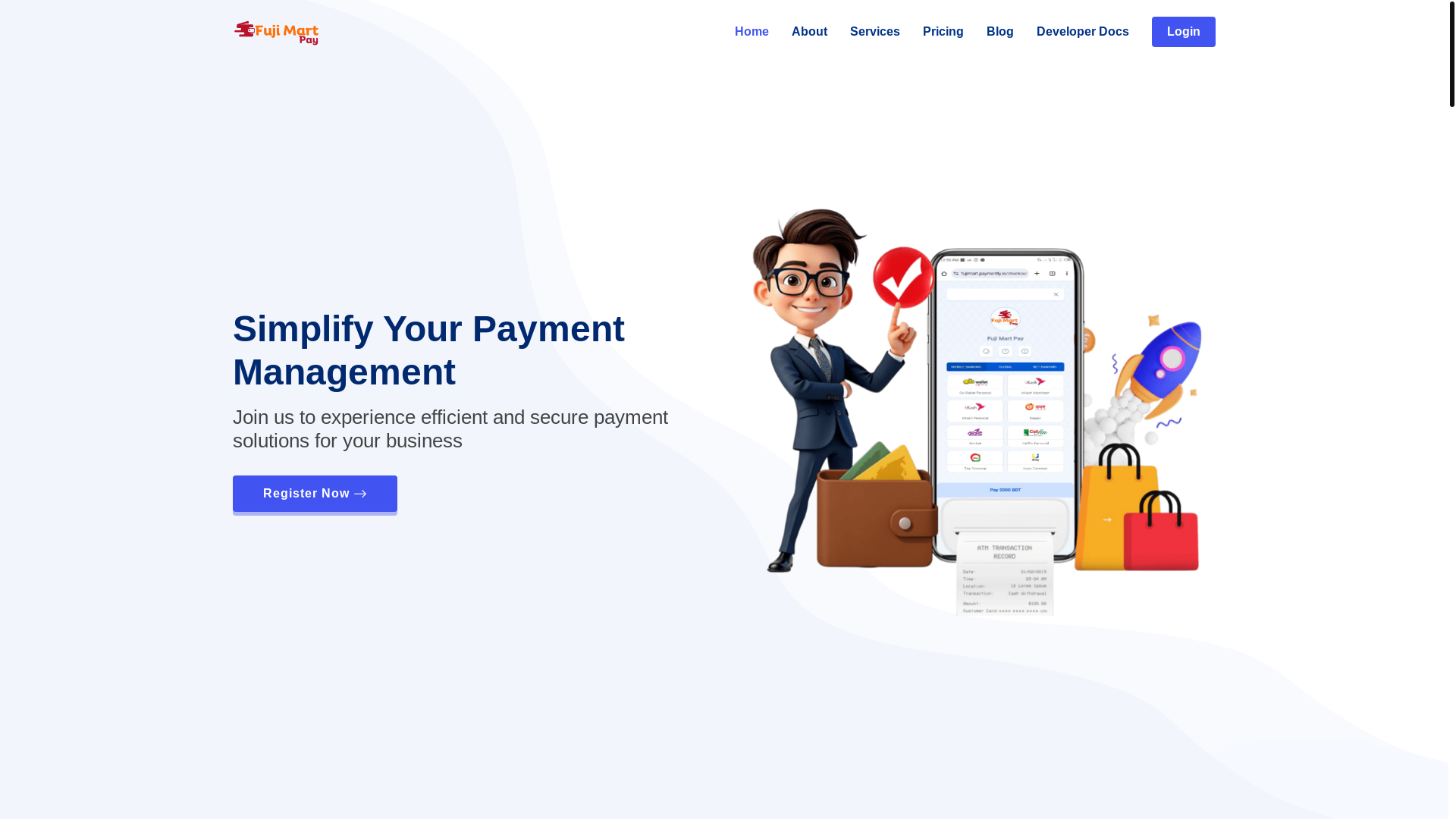 website screenshot of https://techpaybd.com/