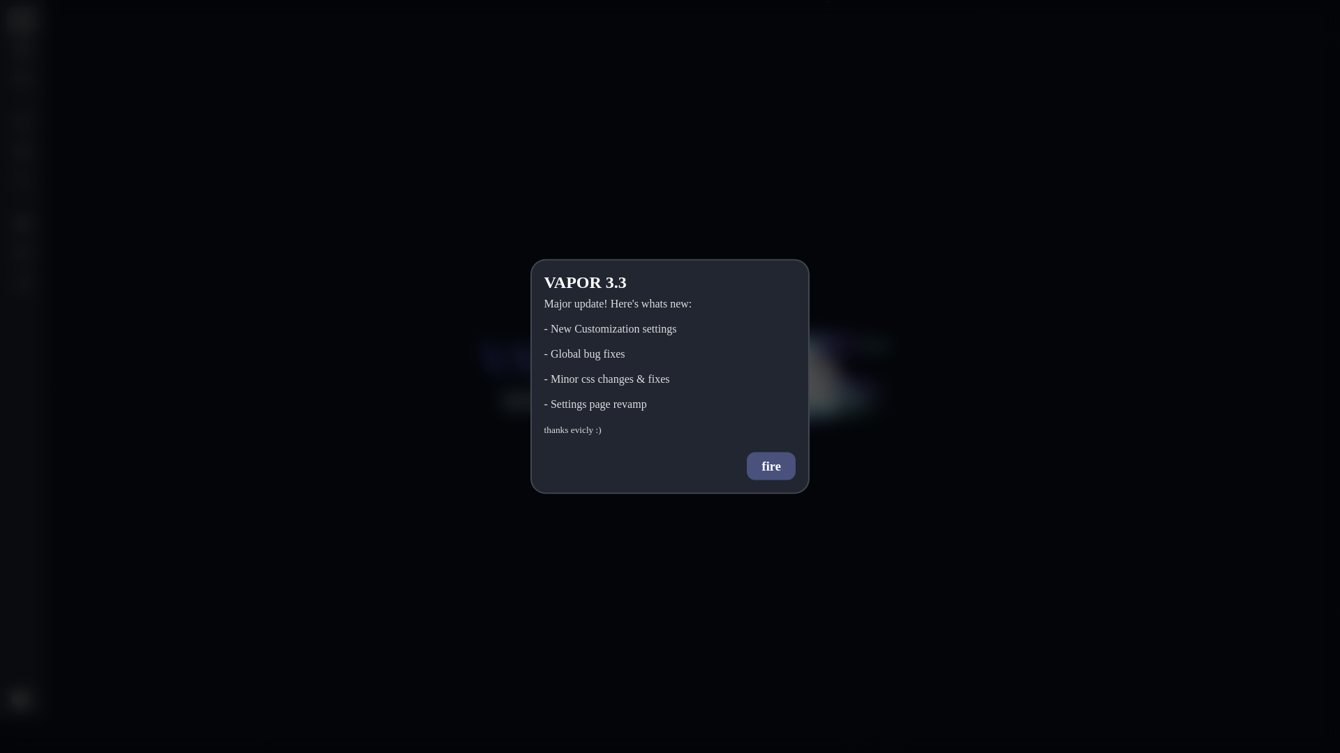 website screenshot of https://vaporsite.pages.dev/
