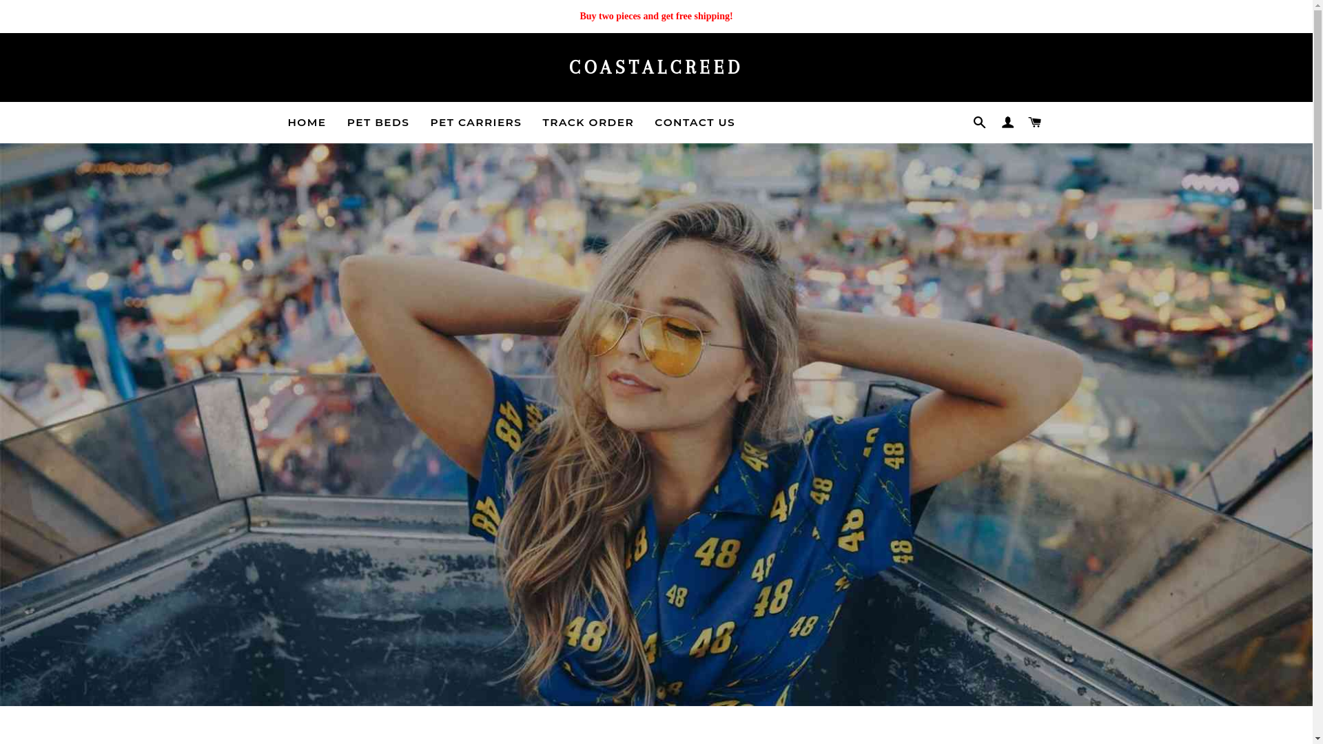 website screenshot of https://coastalcreed.shop/