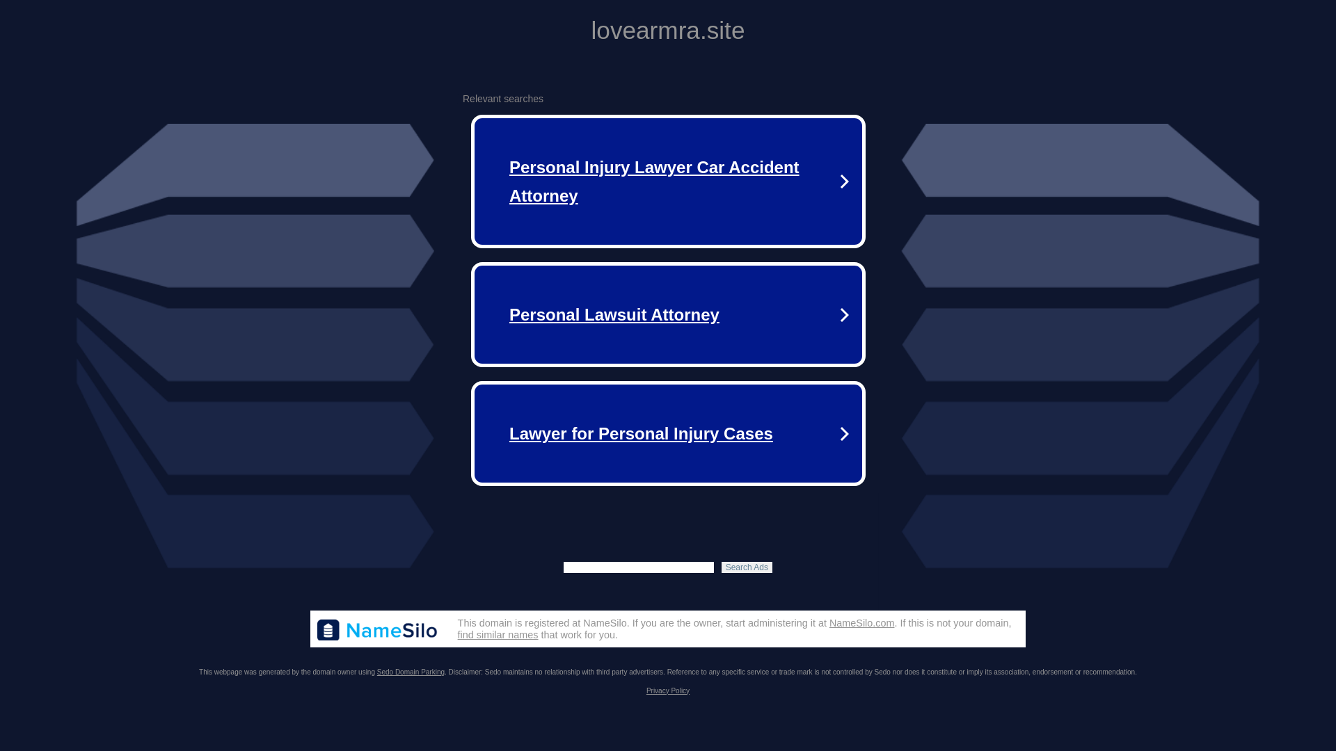website screenshot of https://lovearmra.site/