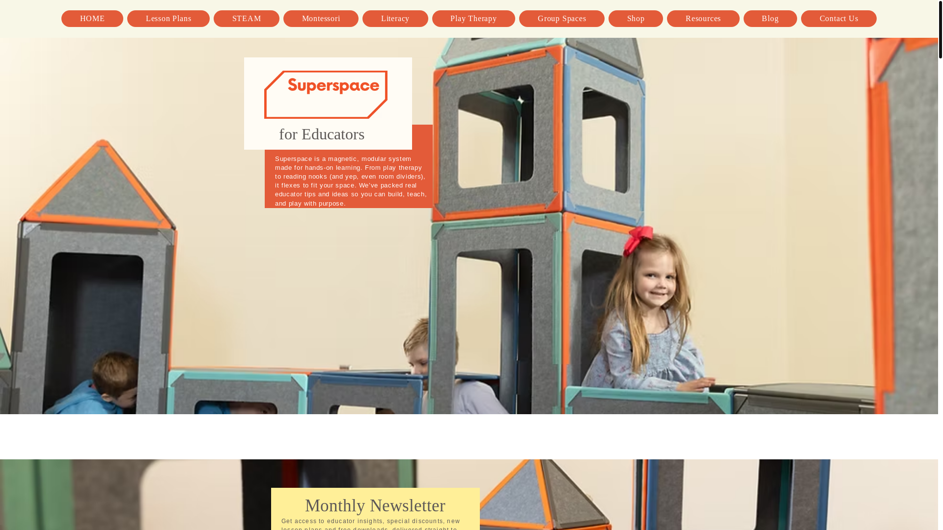 website screenshot of https://getsuperspace4educators.com/