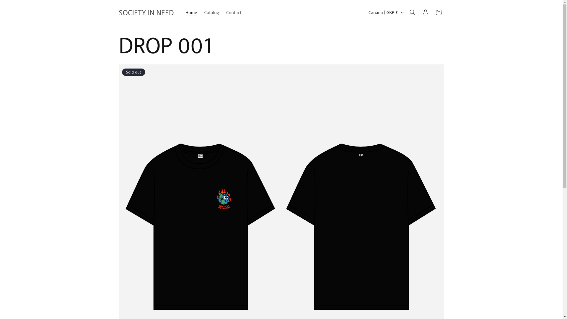 website screenshot of https://societyinneed.com/