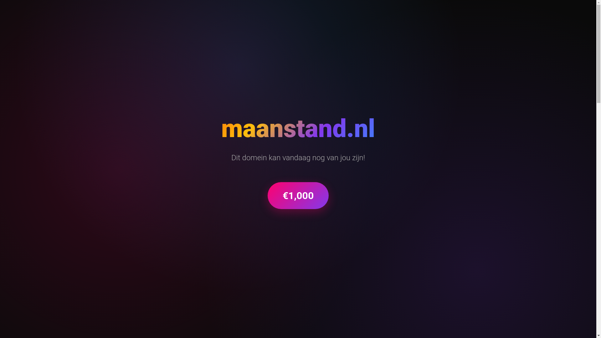 website screenshot of https://maanstand.nl