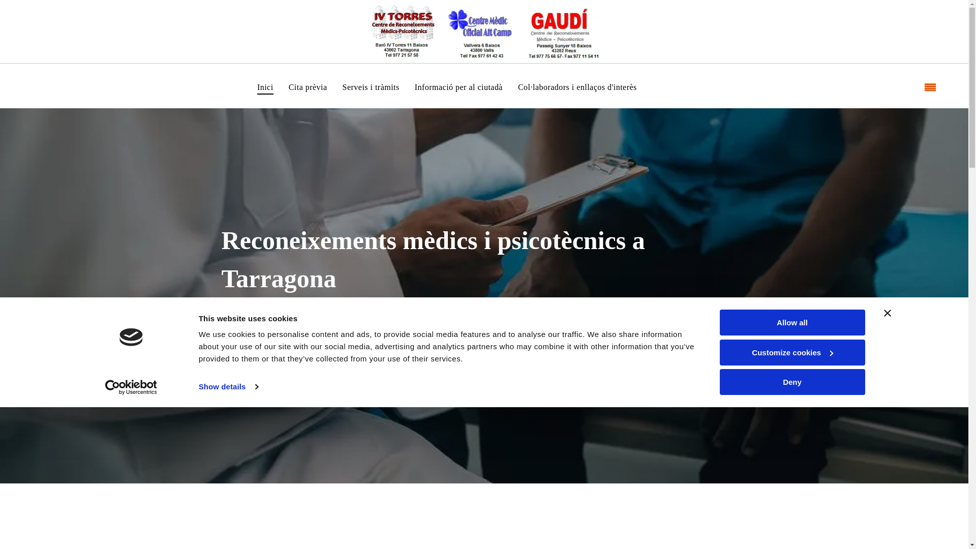 website screenshot of https://centresmedicsbonet.es/
