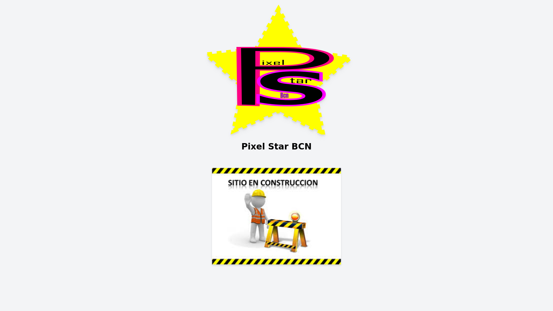 website screenshot of https://pixelstarbcn.com/