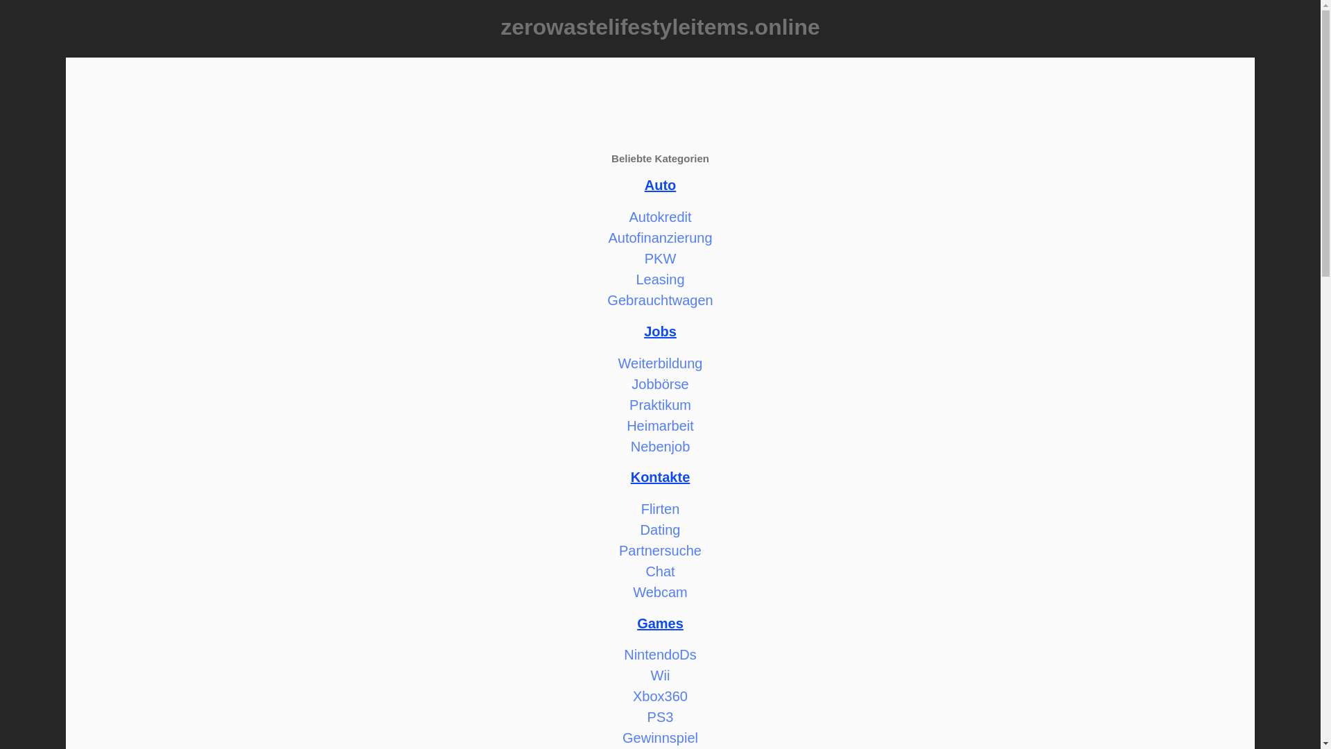 website screenshot of https://zerowastelifestyleitems.online/