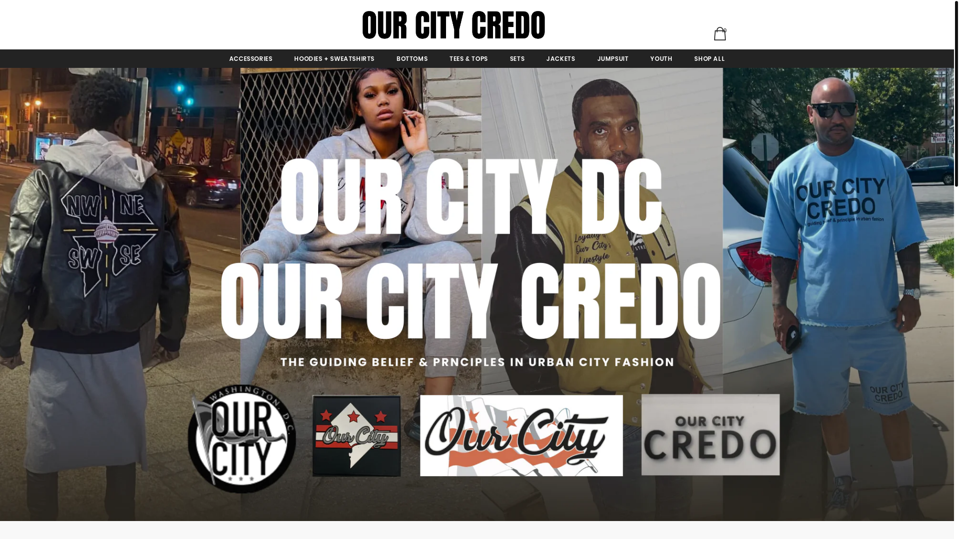 website screenshot of https://ourcitycredo.com/