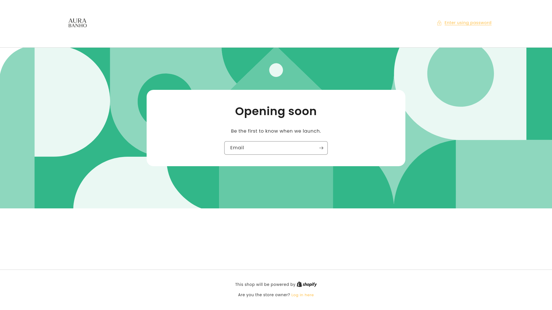 website screenshot of https://aurabanho.online/