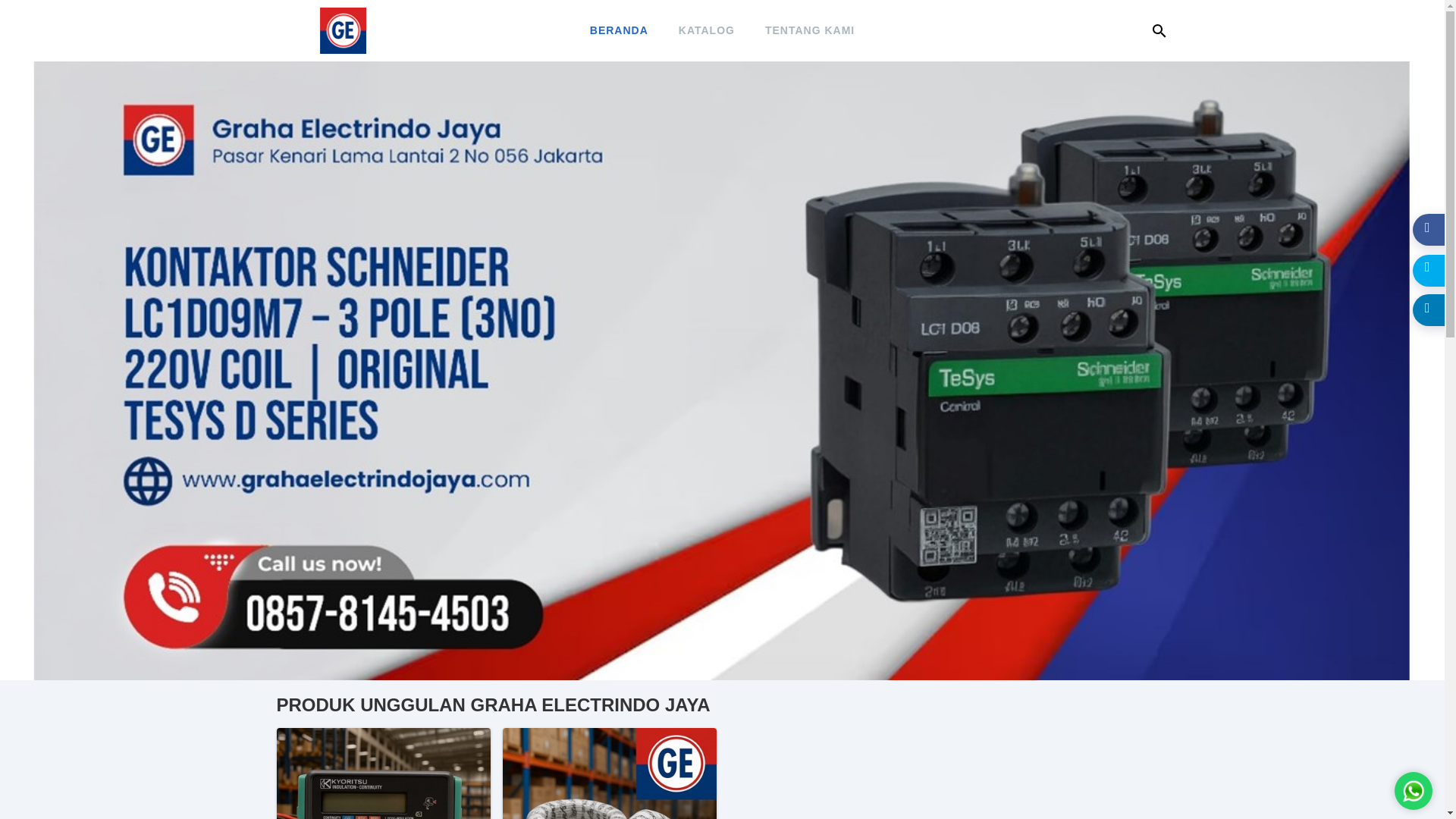 website screenshot of https://grahaelectrindojaya.com/