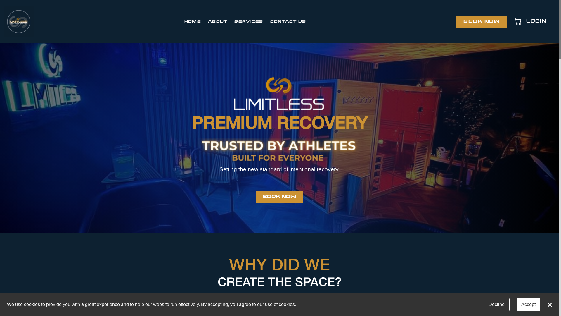 website screenshot of https://limitlesswellnessandrecovery.com/