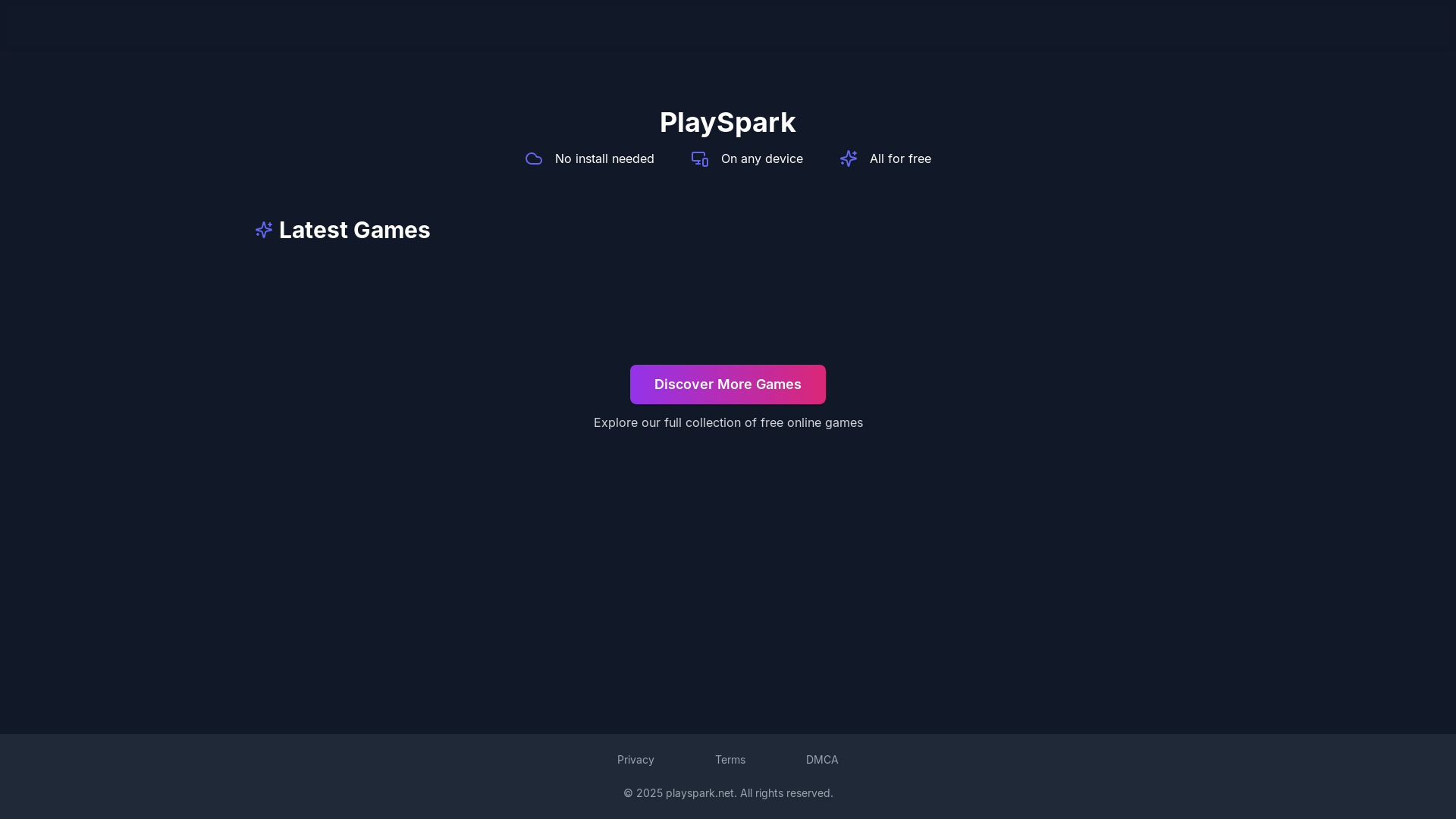 website screenshot of https://new-play-spark.pages.dev/