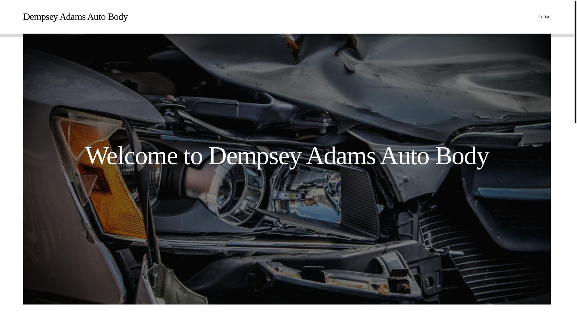website screenshot of https://dempseyadamsautobody.com/