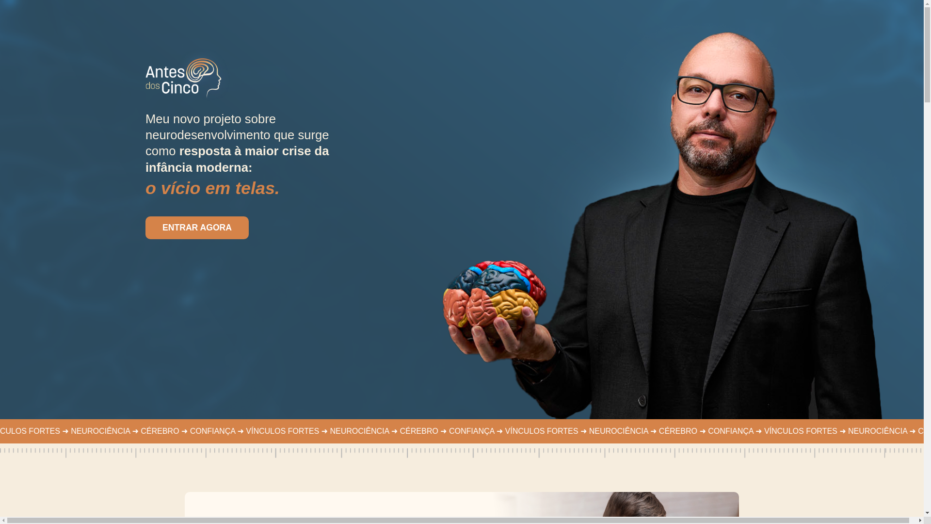 website screenshot of https://antesdoscinco.com.br/