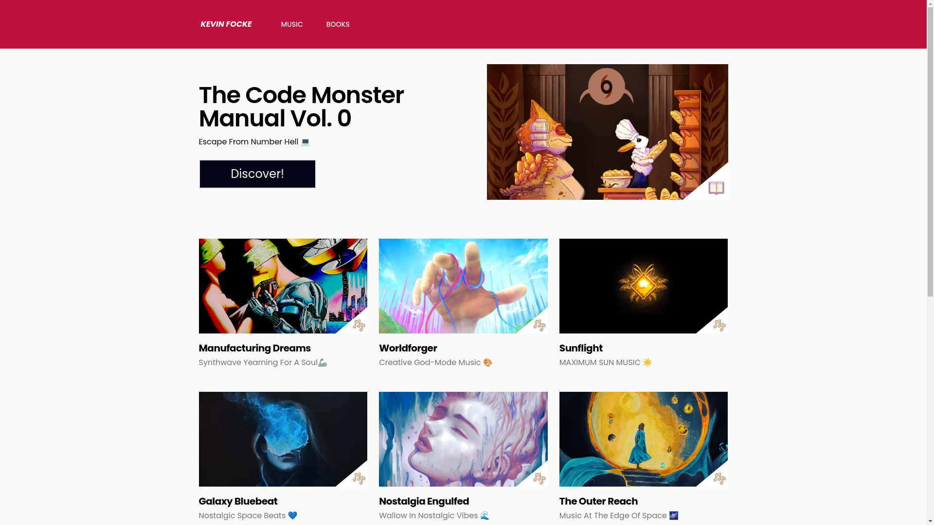 website screenshot of https://kevinfocke.pages.dev/
