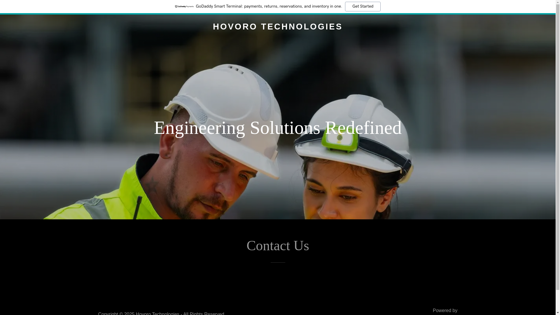 website screenshot of https://hovorotechnologies.com/