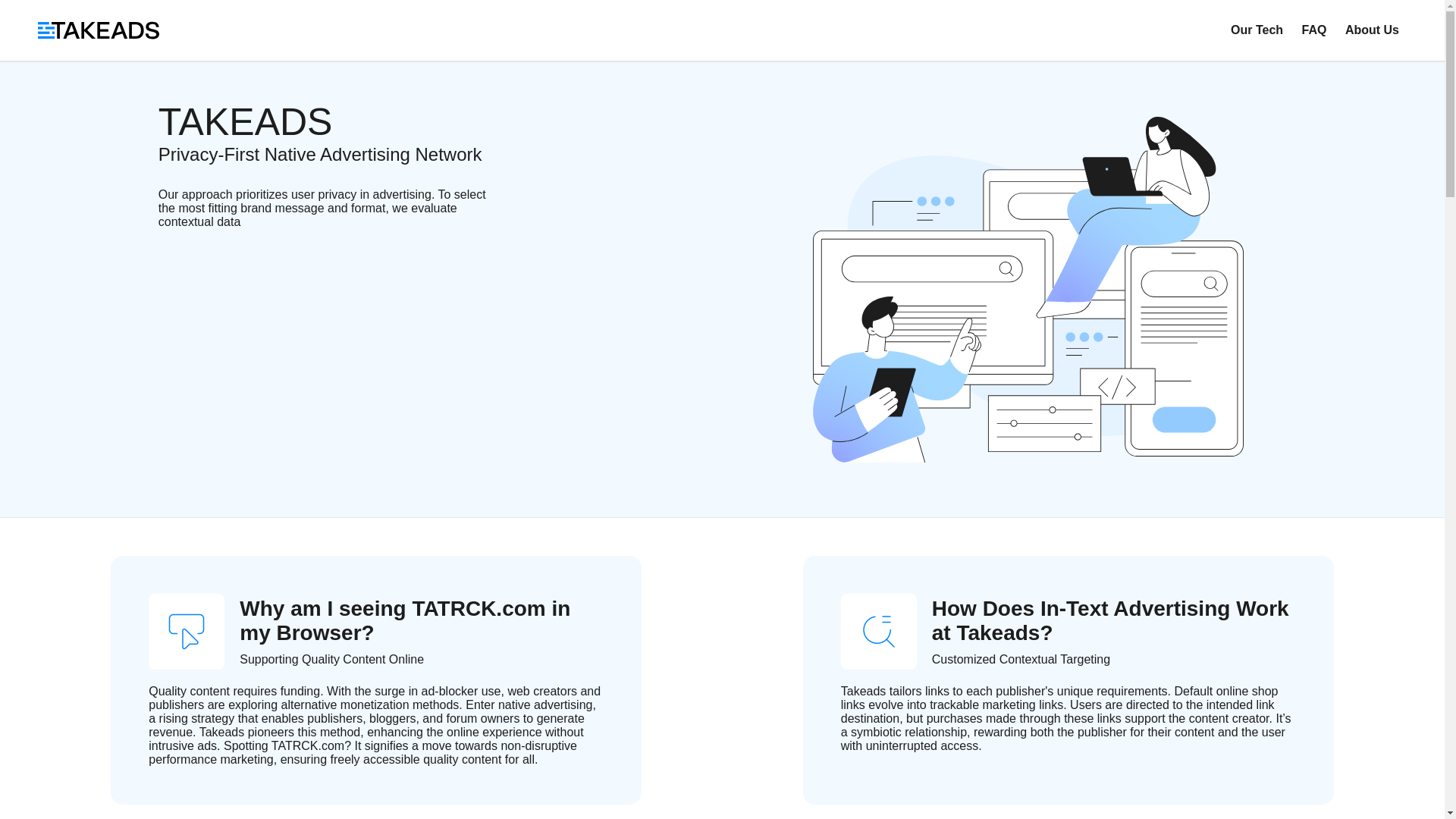 website screenshot of https://tatrck.com/