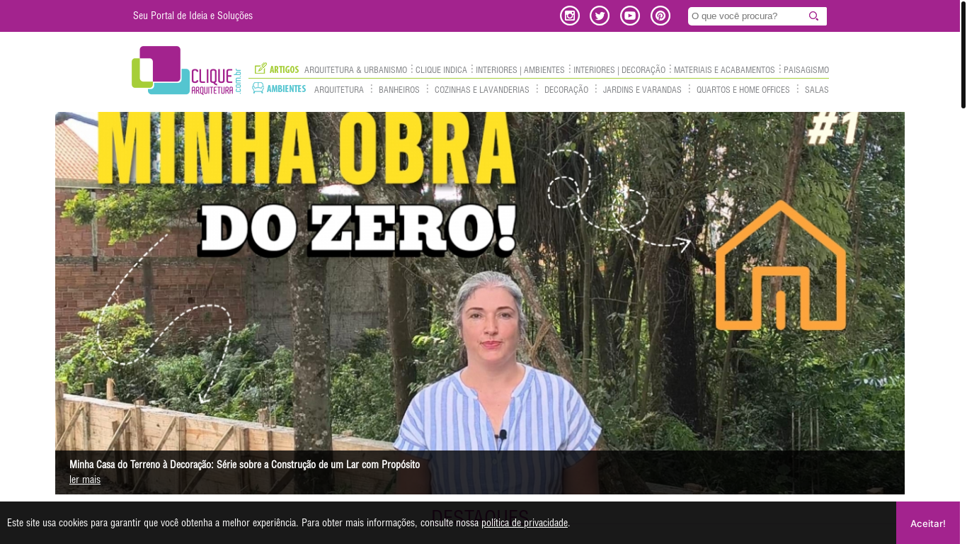 website screenshot of https://cliquearquitetura.com.br/